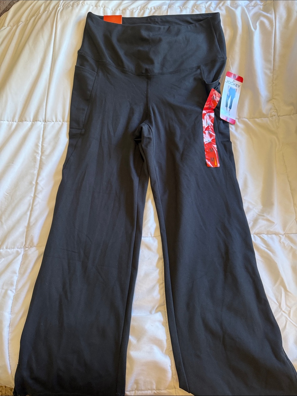 Jockey Black Women’s Yoga Bootcut Leggings with tags